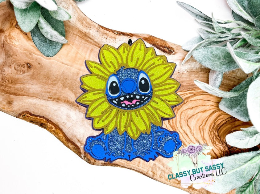 Sunflower Blue Alien Friend