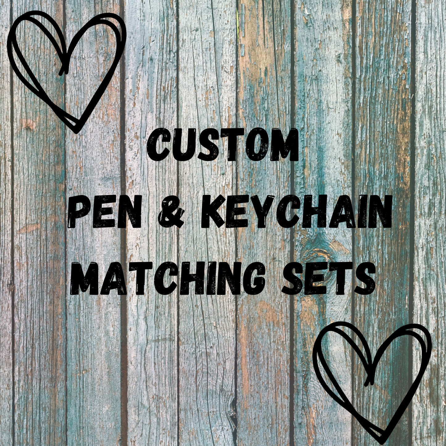 Custom Matching Pen & keychains