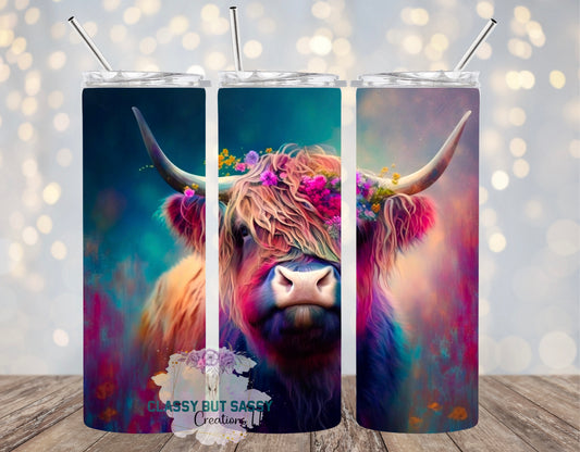 Highland Cow (colorful)